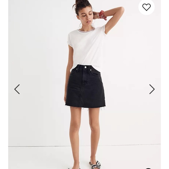 Madewell Dresses & Skirts - MADEWELL DENIM FRISCO MINI SKIRT IN LUNAR WASH 24